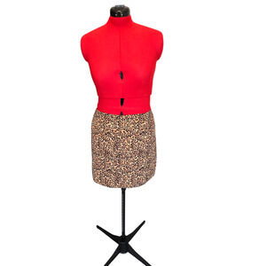Primark cheetah print mini skirt, size 10